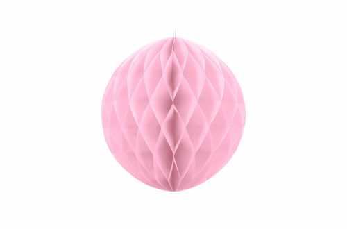 Boule alvéolées décoratives - rose pastel