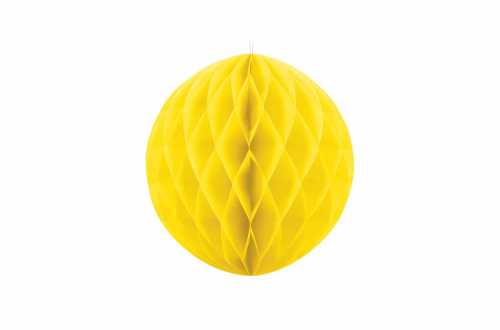 Boule alvéolées décoratives - jaune