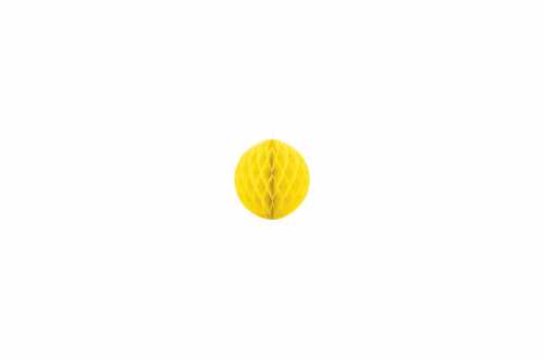 Boule alvéolées décoratives - jaune