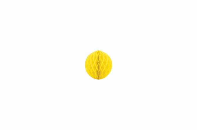Boule alvéolées décoratives - jaune