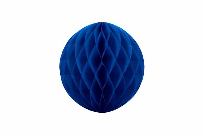 Boule alvéolées décoratives - bleu royal