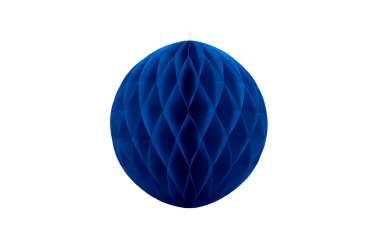 Boule alvéolées décoratives - bleu royal