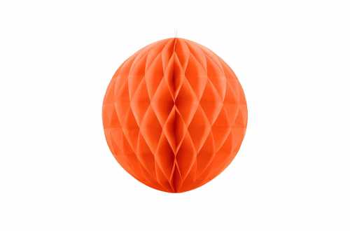 Boule alvéolées décoratives - orange