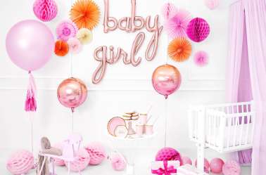 Boule alvéolées décoratives - rose