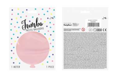 Grand Ballon rose pastel - 100 cm