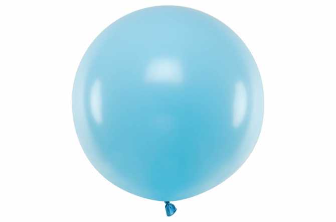 Grand ballon bleu pastel - 100 cm