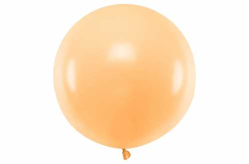 Grand ballon orange pastel - 100 cm