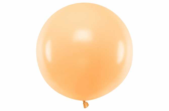 Grand ballon orange pastel