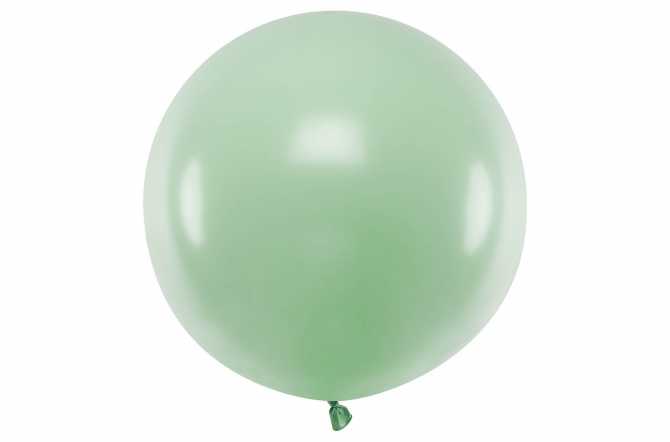 Un Ballon Vert Avec Une Ficelle Noire