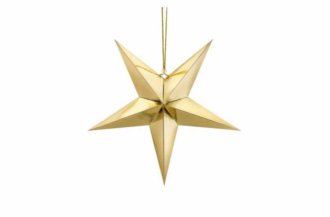 Suspension étoile décorative 40 cm - irisé