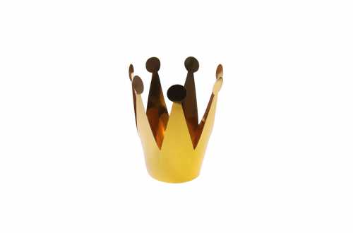 3 Mini couronnes de fête - doré (7 cm)