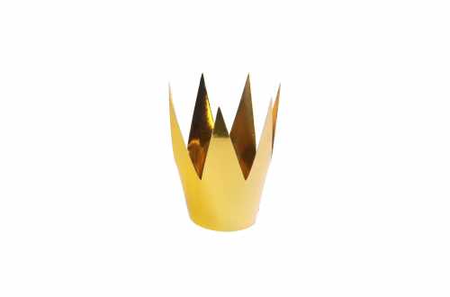 3 Mini couronnes de fête - doré (5,5 cm)