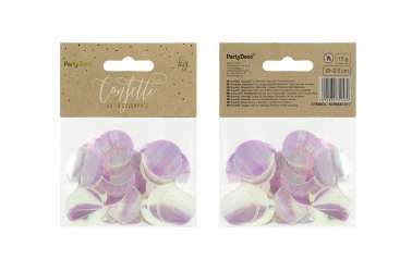 Confettis cercle irisé pour deco