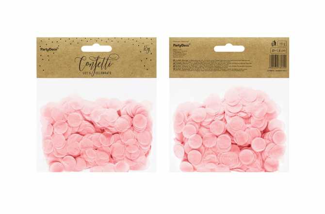 Confettis cercle - rose pastel