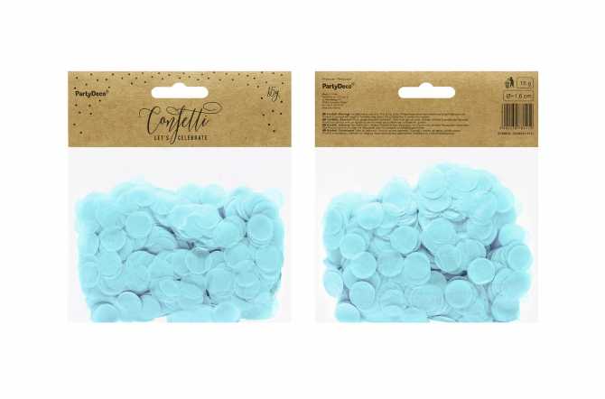 Confettis cercle - bleu pastel