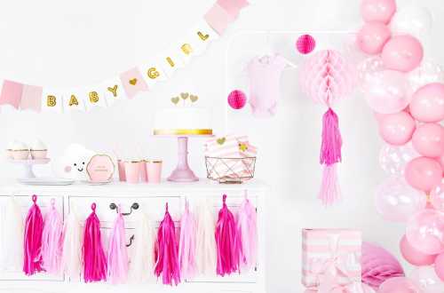 Guirlande bannière Baby girl – 1,75 m