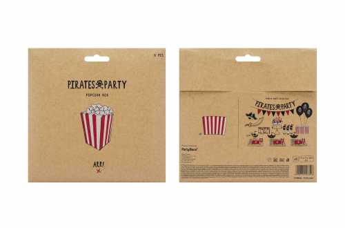 Boîtes de popcorn pirate party