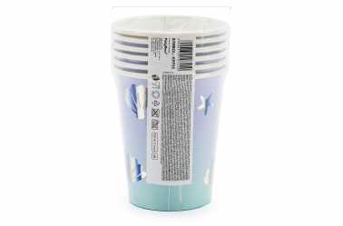 6 Gobelets - coquillages et étoiles de mer