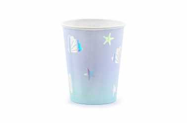 Gobelets coquillages et étoiles de mer