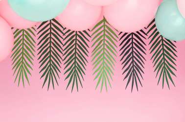 Suspension de feuilles tropicales