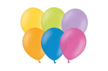 10 Ballons de baudruche - assortiments de couleurs