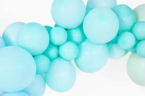 Ballons de baudruche menthe pastel