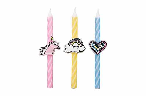 Bougies anniversaire Licorne