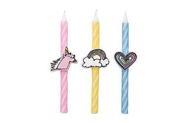 Bougies anniversaire Licorne