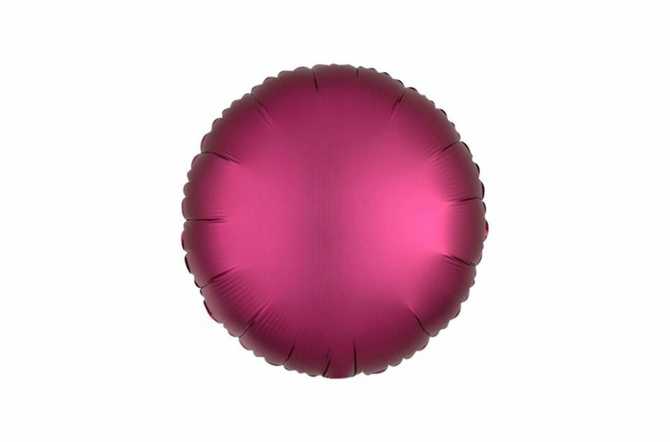 Ballon Pastille rose grenade satiné