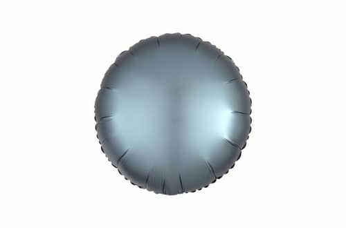 Ballon aluminium Pastille bleu acier satiné mat - 40 cm