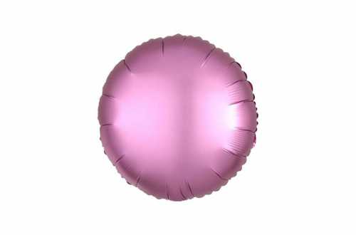 Ballon aluminium Pastille rose flamant satiné mat - 40 cm