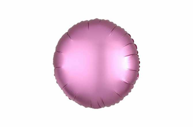 Ballon aluminium Pastille rose flamant satiné mat - 40 cm