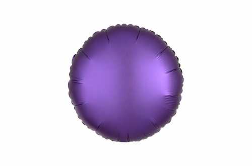 Ballon aluminium Pastille violet satiné mat - 40 cm