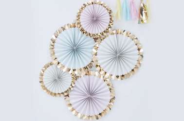 5 Rosaces décoratives – Mix pastel