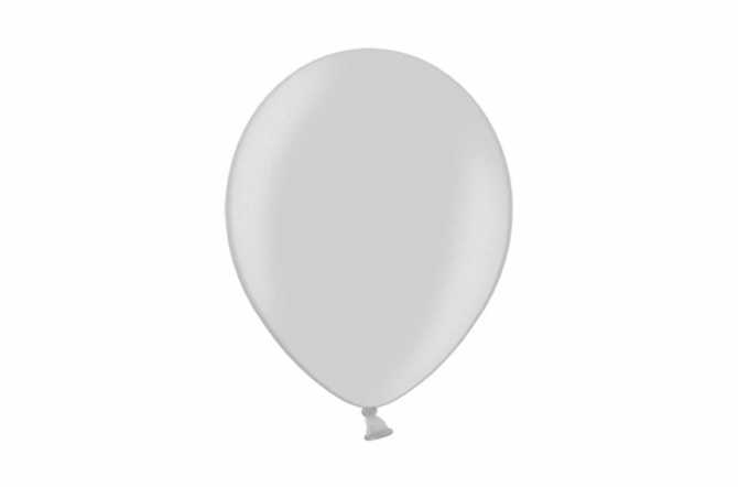 10 Ballons de baudruche - argent métallisé