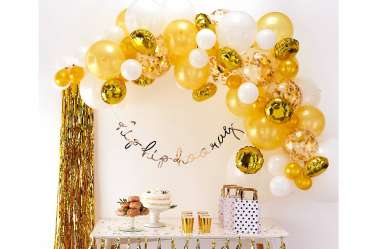 Kit arche de ballons doré