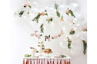 Kit arche de ballons – blanc (70 ballons)