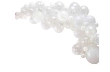 Kit arche de ballons – blanc (70 ballons)