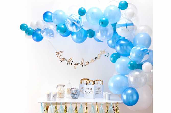 Kit arche de ballons bleu