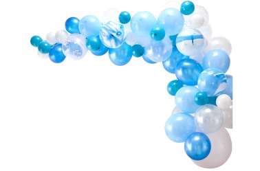 Kit arche de ballons – bleu (70 ballons)
