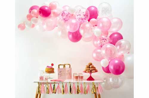 Balloon Arch - Kit de Décoration' arche de ballon rose pastel et