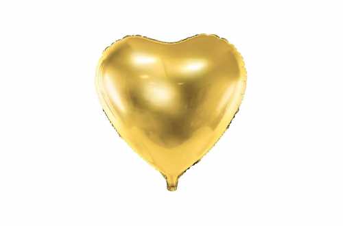 Ballon cœur doré - 45 cm