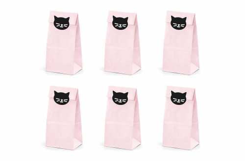 Pochettes cadeaux Chat noir