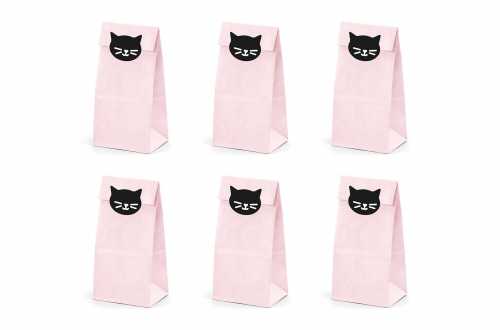 Pochettes cadeaux Chat noir