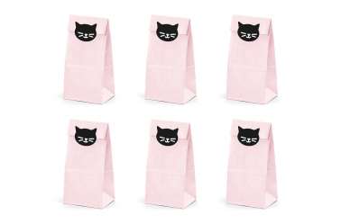 Pochettes cadeaux Chat noir