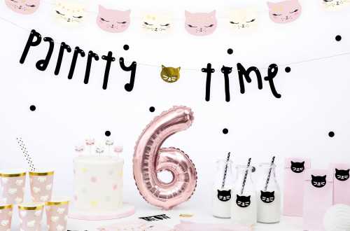 Guirlande anniversaire theme chats