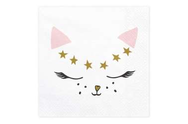 Serviettes tete de chat