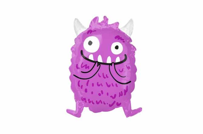 Ballon joyeux monstre violet– 48 cm