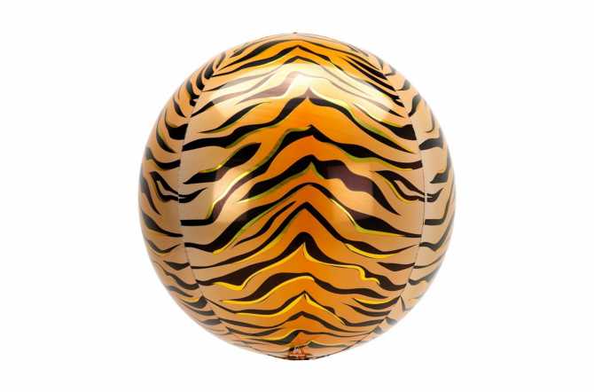 Grand Ballon aluminium tigre - 38 cm