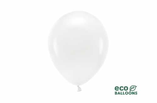 10 Ballons de baudruche - blanc pur pastel